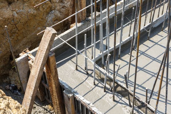 Concrete Footing Pouring in Lexington