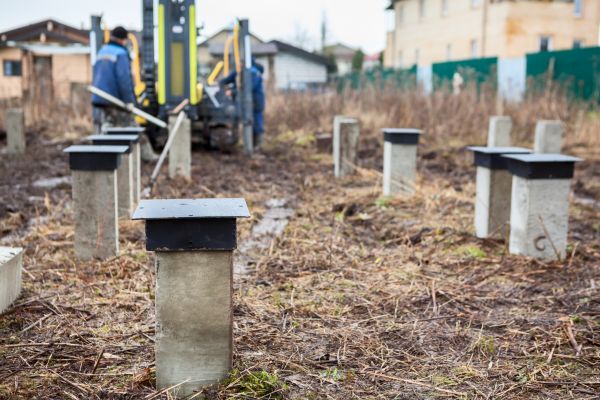 Concrete Piling Installation in Lexington