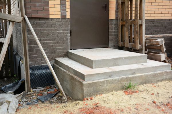 Cement Steps Construction in Lexington