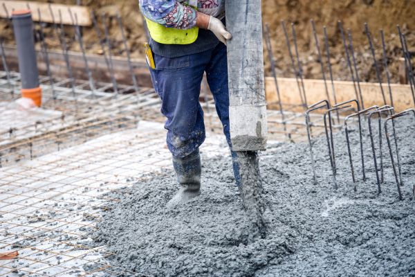 Cabin Foundation Pouring in Lexington